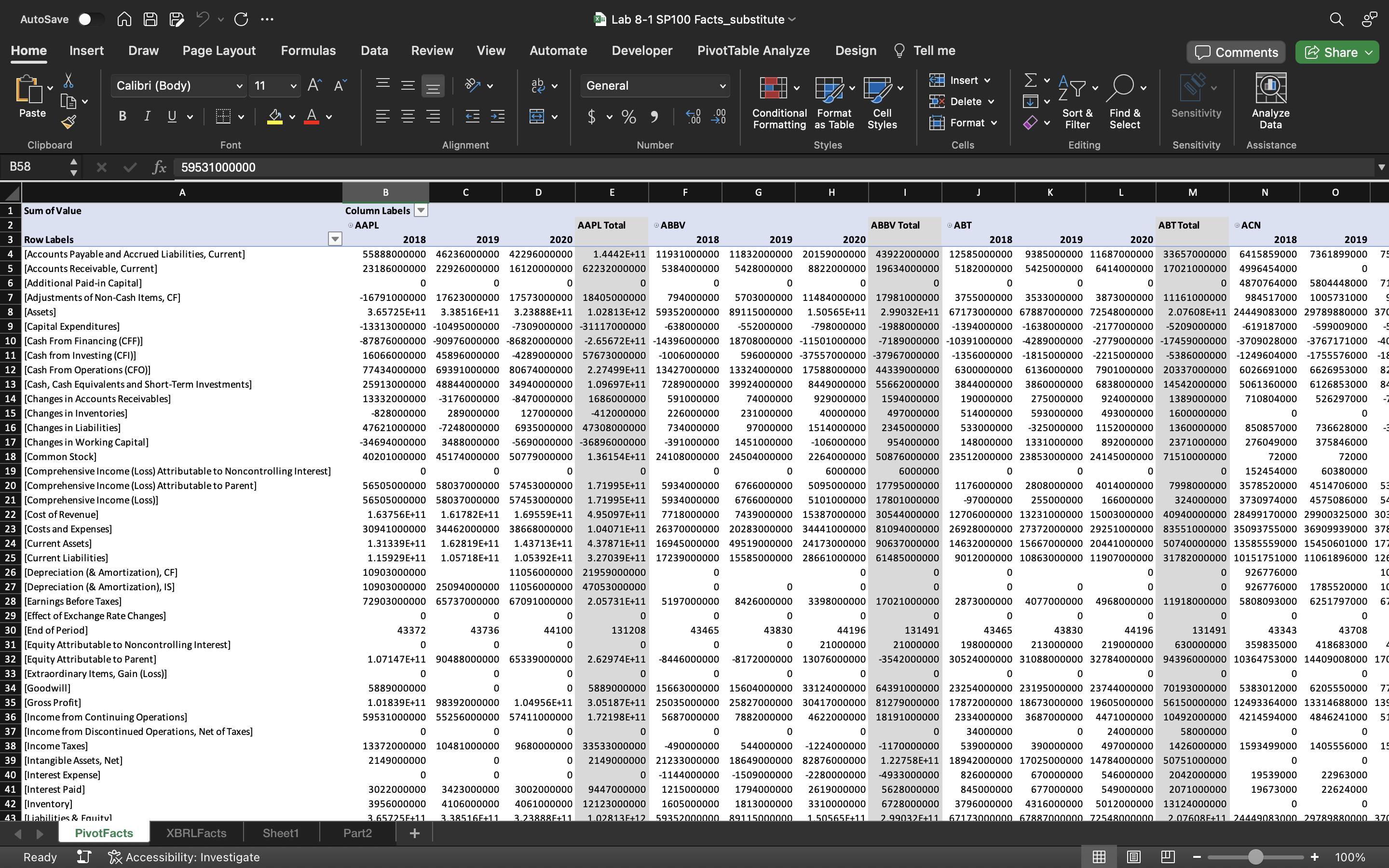 AutoSave MAGIC ... Lab 8-1 SP100 Facts_substitute