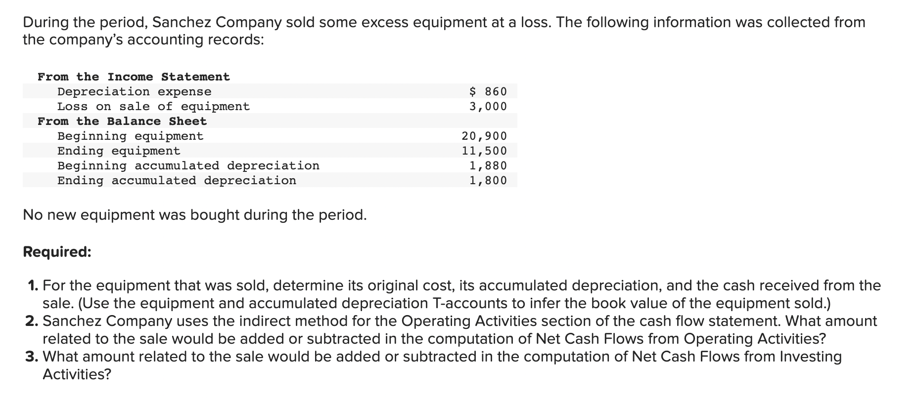 Please help me fill these sections with amounts.
