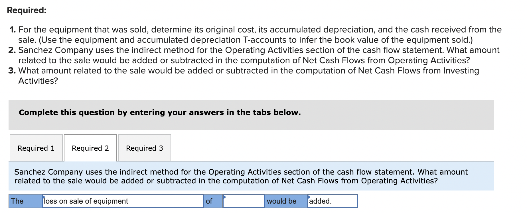 Please help me fill these sections with amounts.