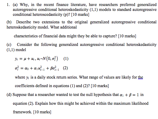 The question is attached as below: 1. (a) Why, in