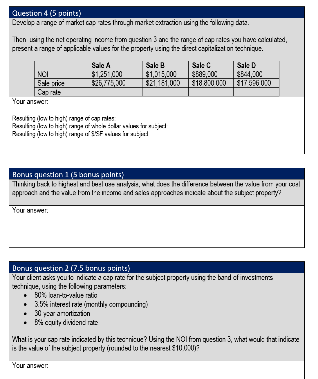Name: Class: R305fF560: Fall 2021 Valuation