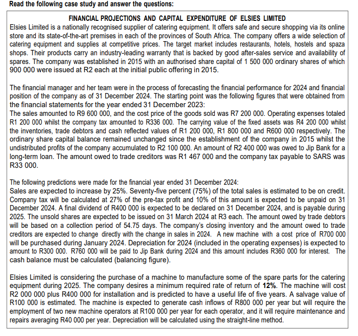 Please answer the below questions and show how