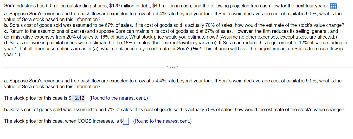 Answer Question 4 pictured, parts A through D.