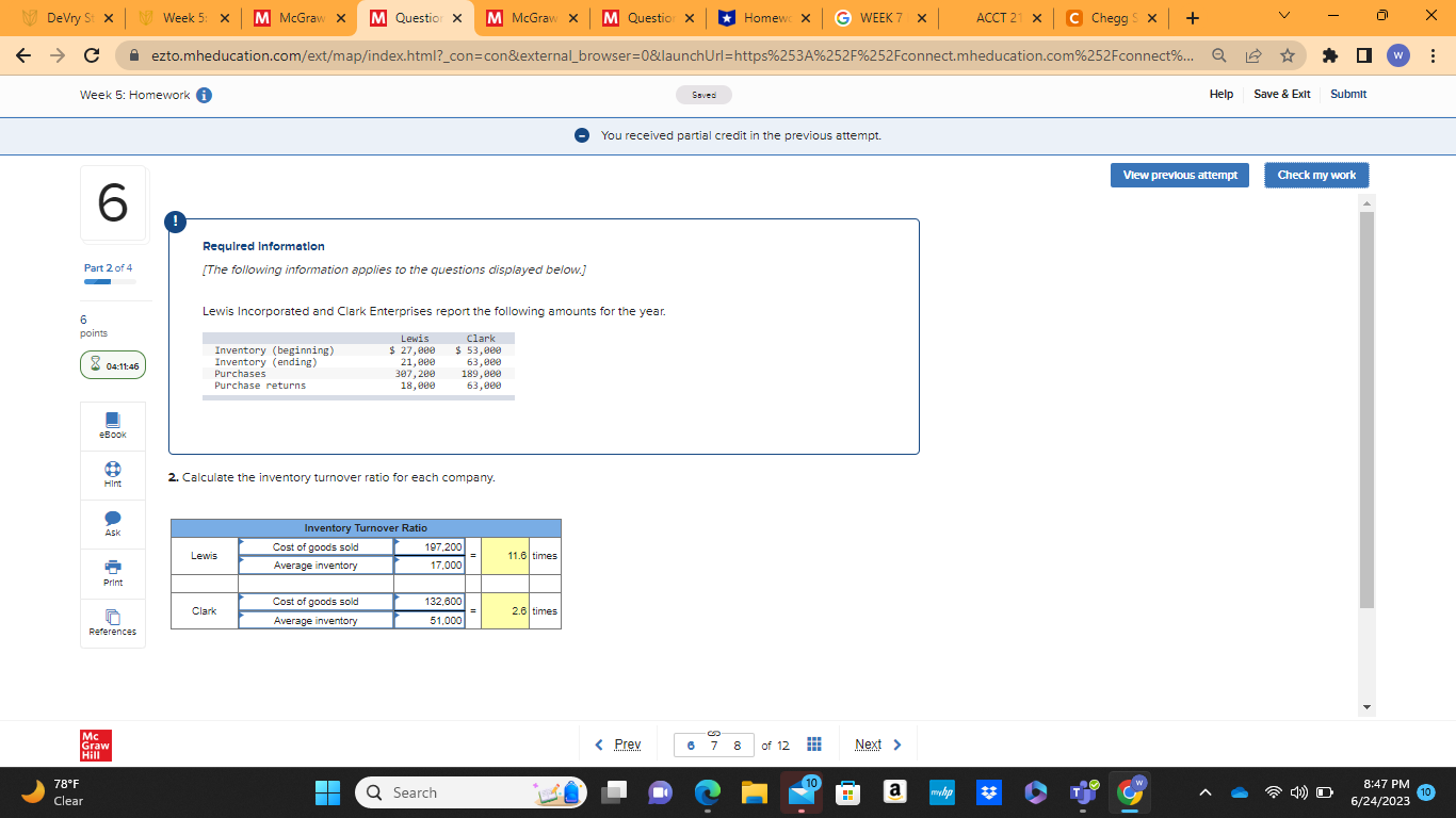 DeVry St X Week 5: X M McGraw X M Question X M