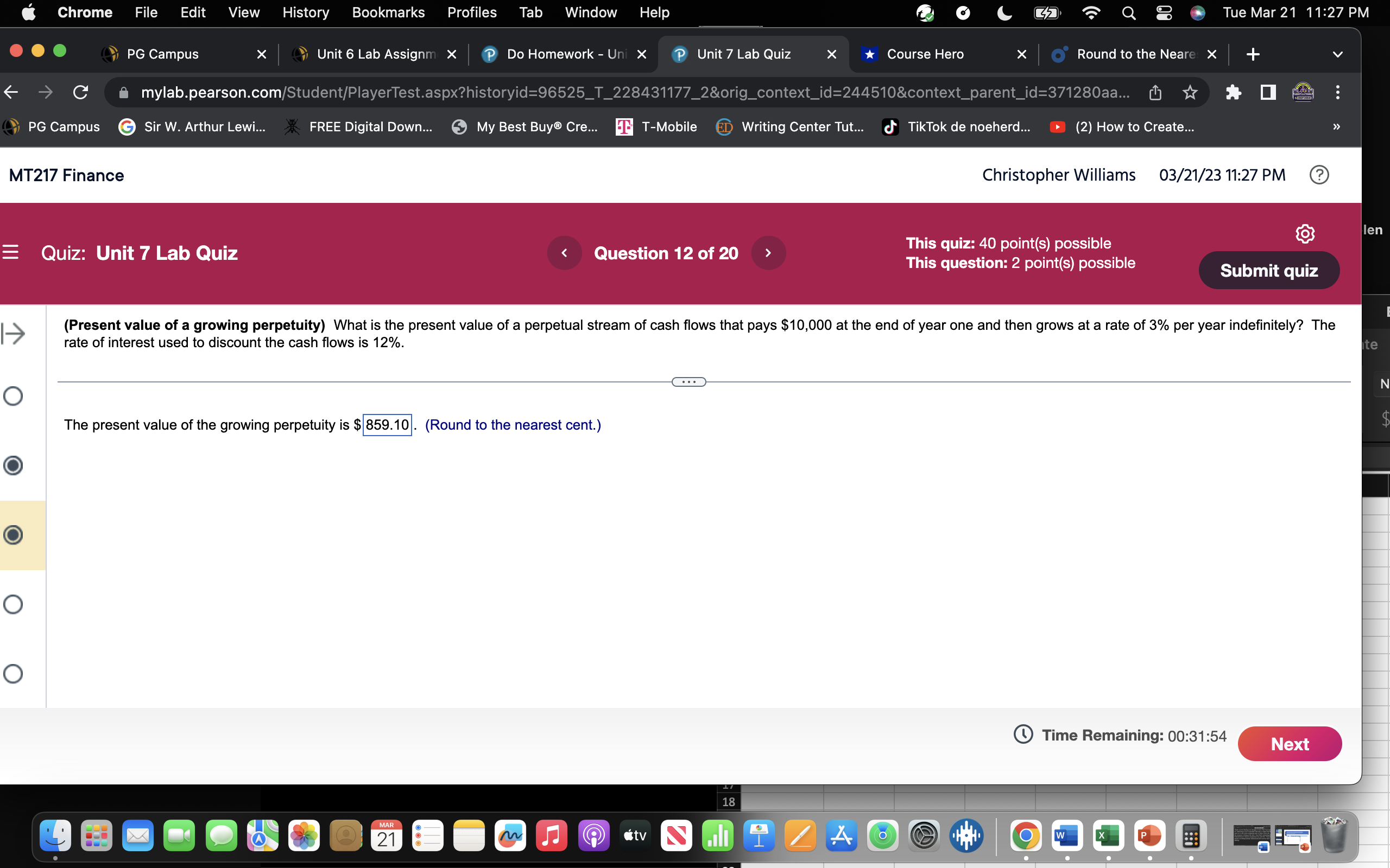 Chrome File Edit View History Bookmarks Profiles
