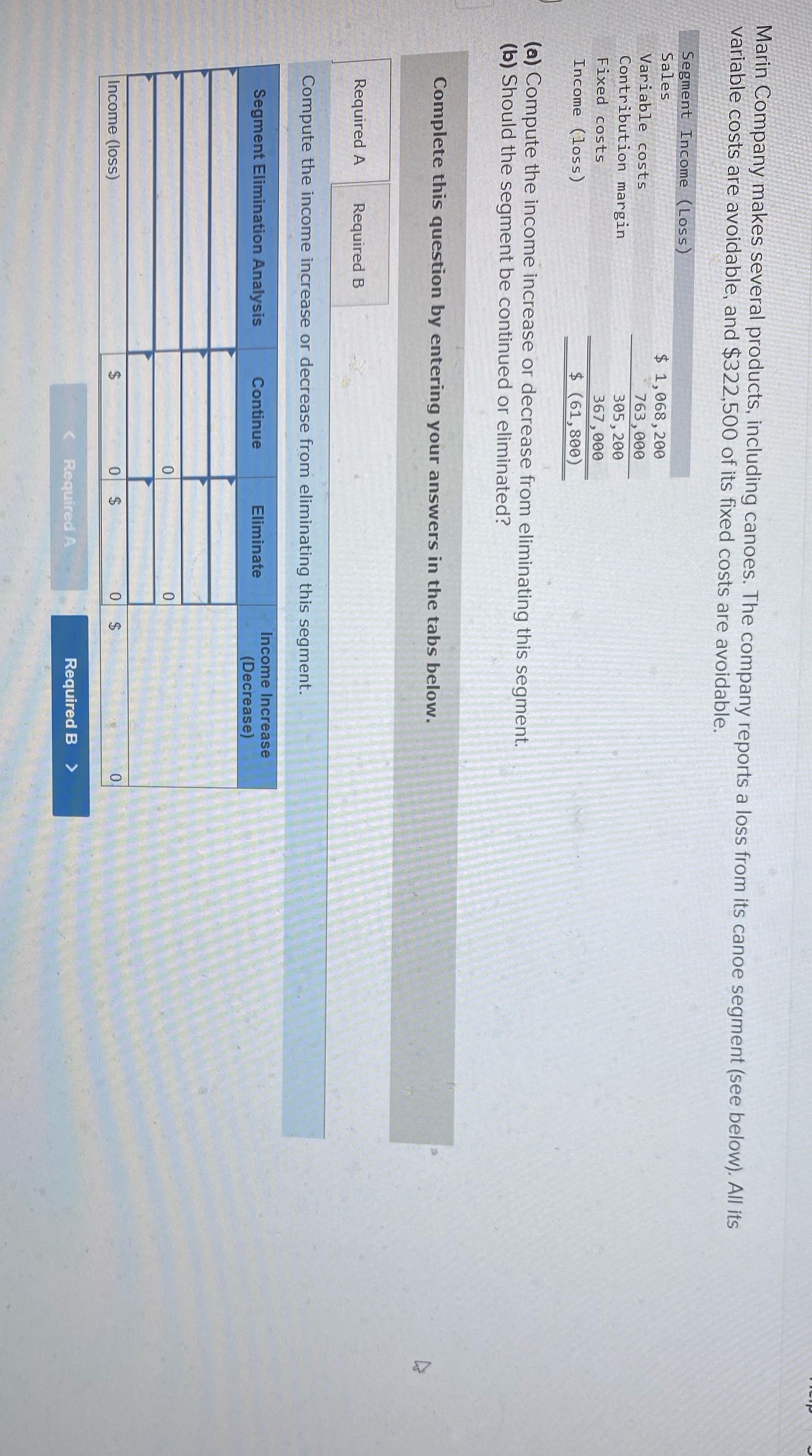 After filling in tabs should the segment be