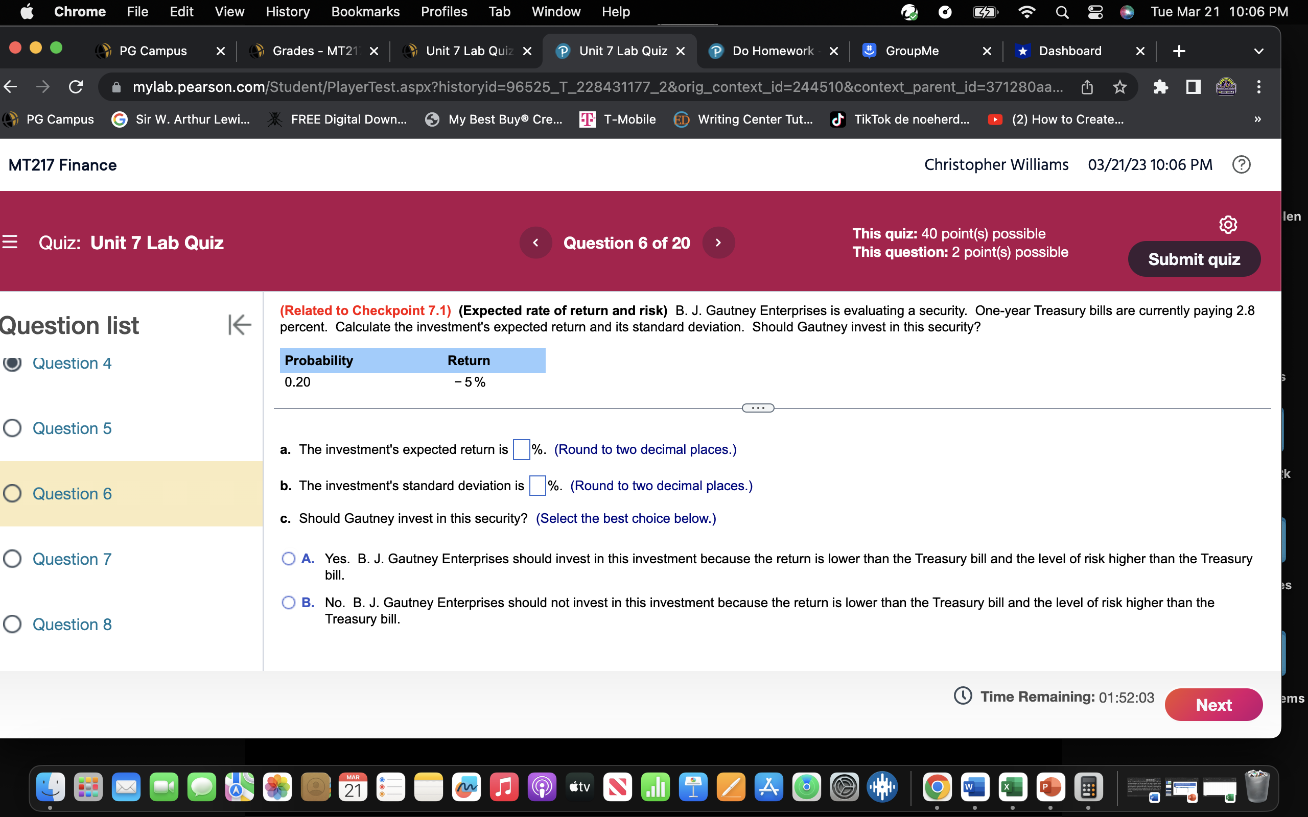 Chrome File Edit View History Bookmarks Profiles