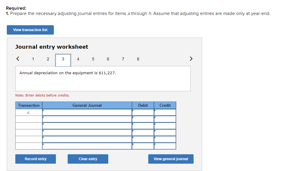 Homework: Adjusting Accounts Problems Assignment