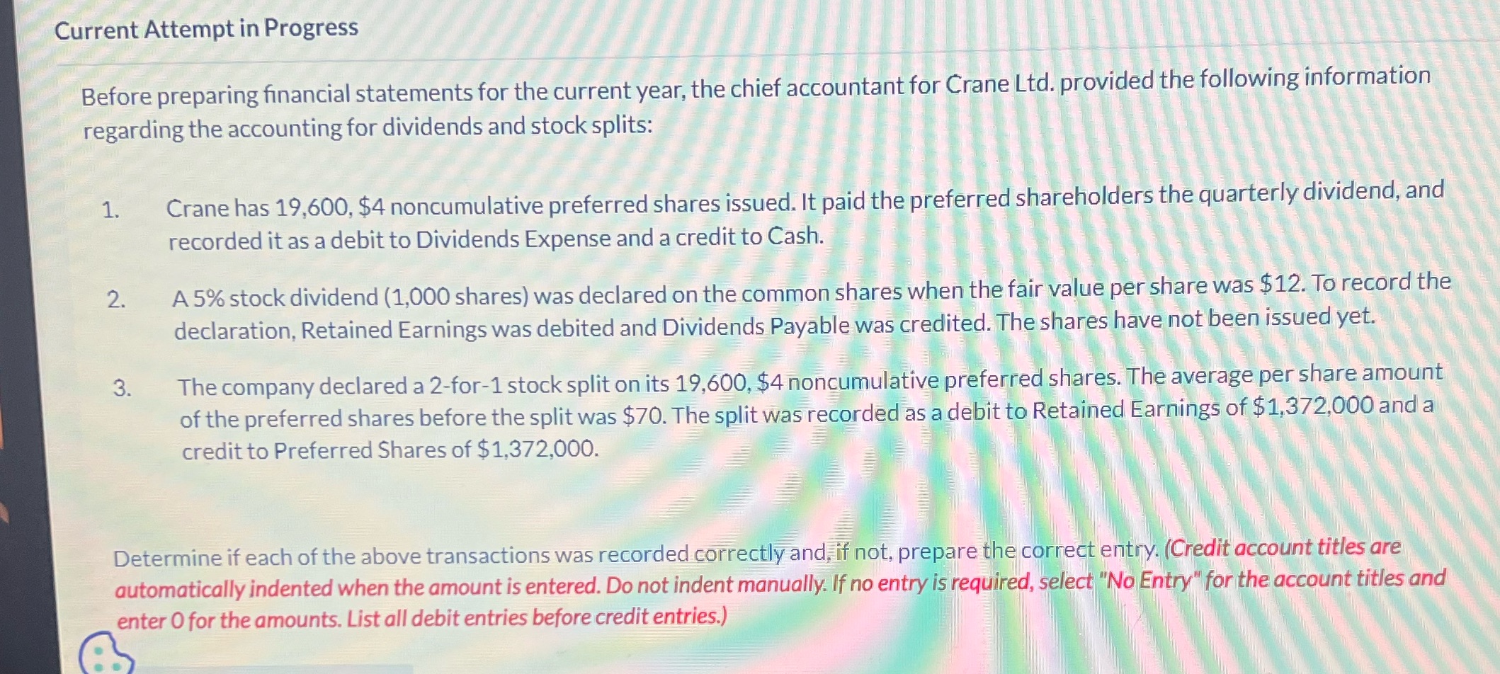 Current Attempt in Progress Before preparing