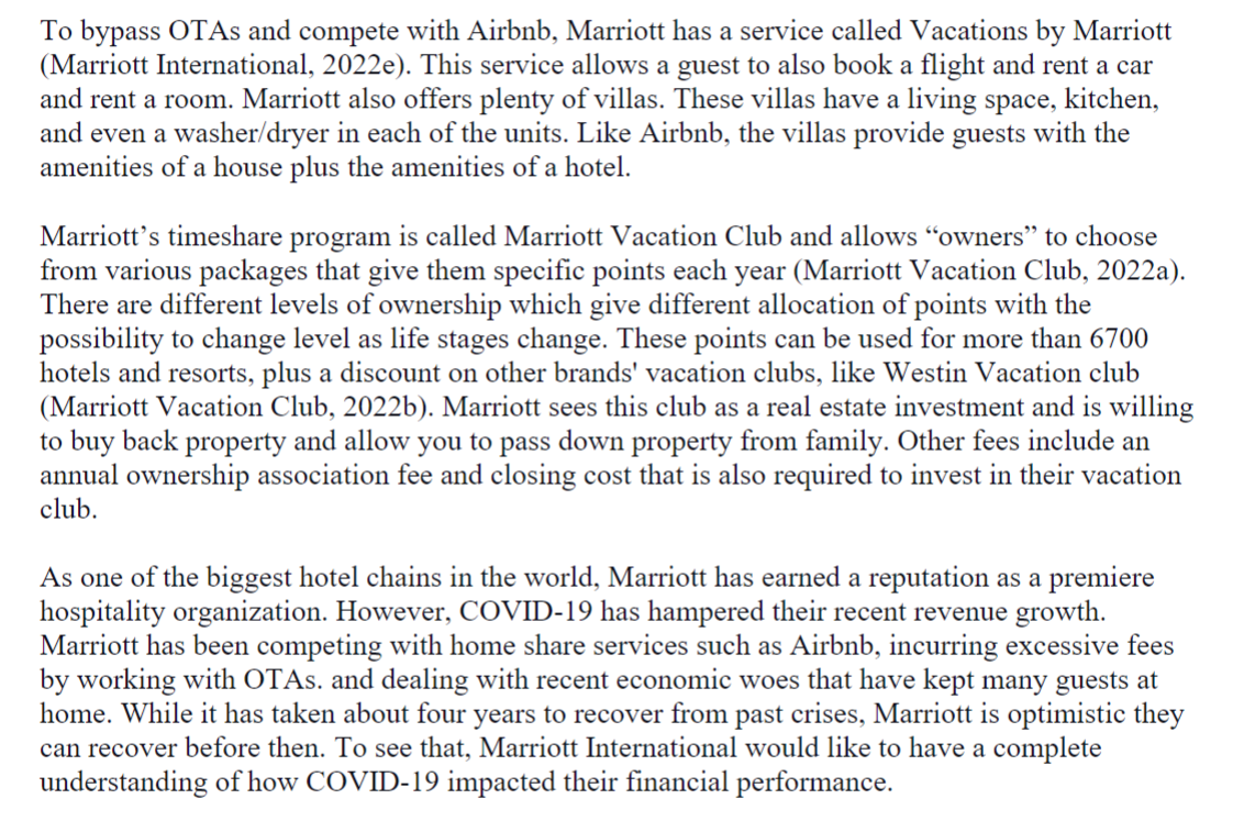 The financial statement for the last three years