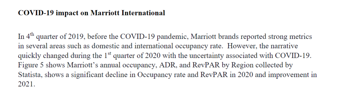 The financial statement for the last three years