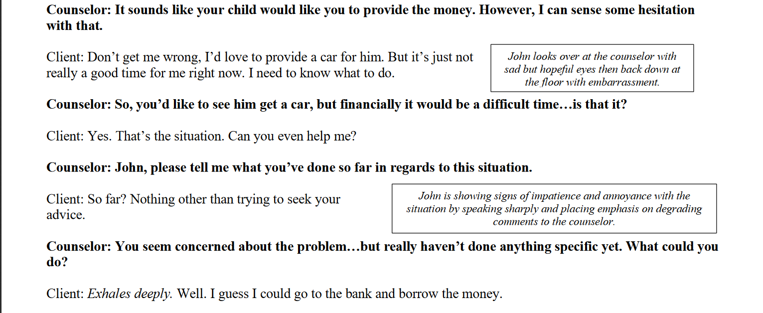 I am looking to make examples from this worksheet