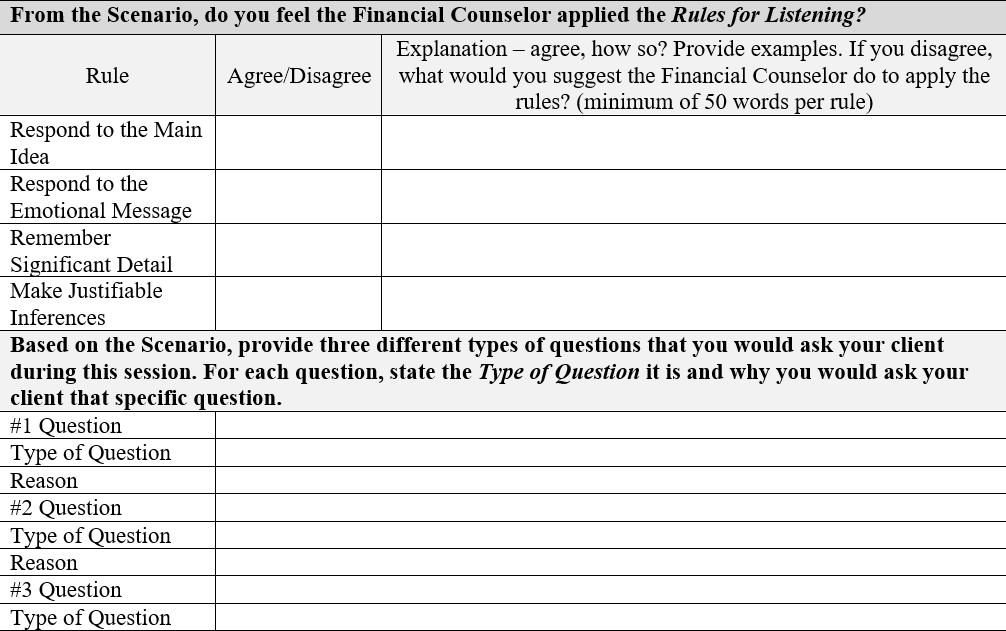 I am looking to make examples from this worksheet
