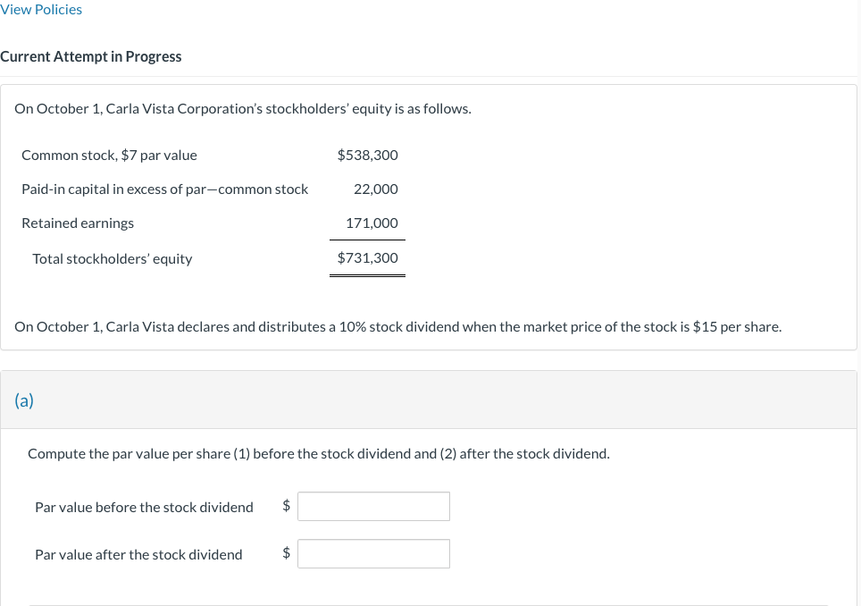 Please answer question a View Policies Current