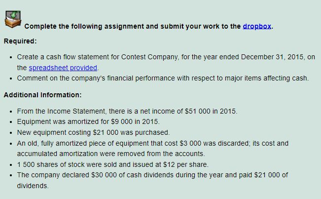 a Complete the following assignment and submit