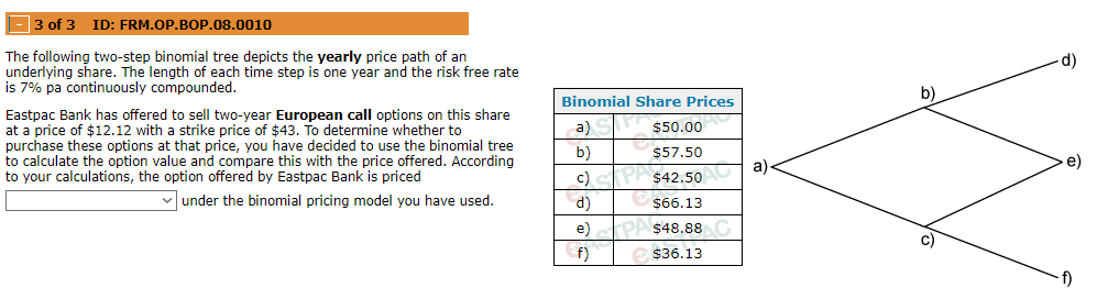 higher, lower or correctly The following twostep