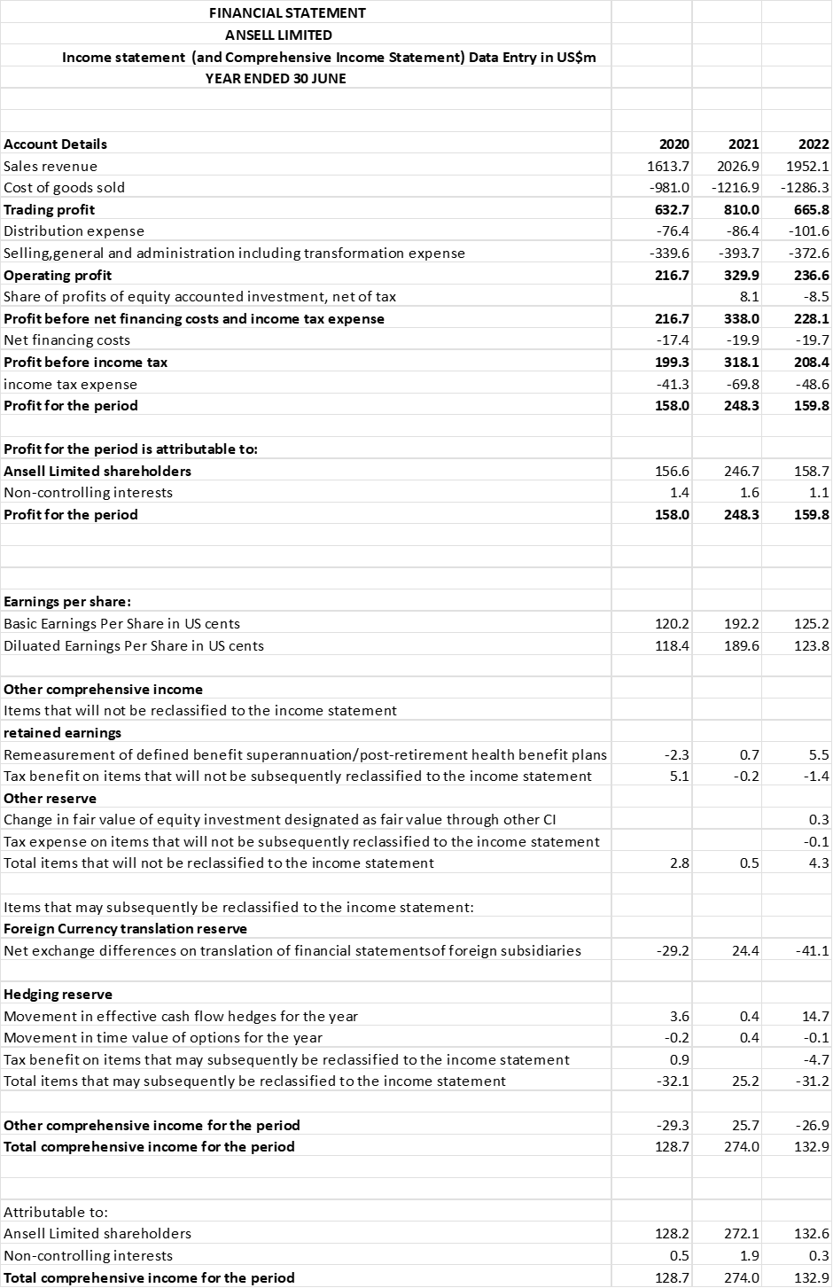 Question: Based on the calculation below that has