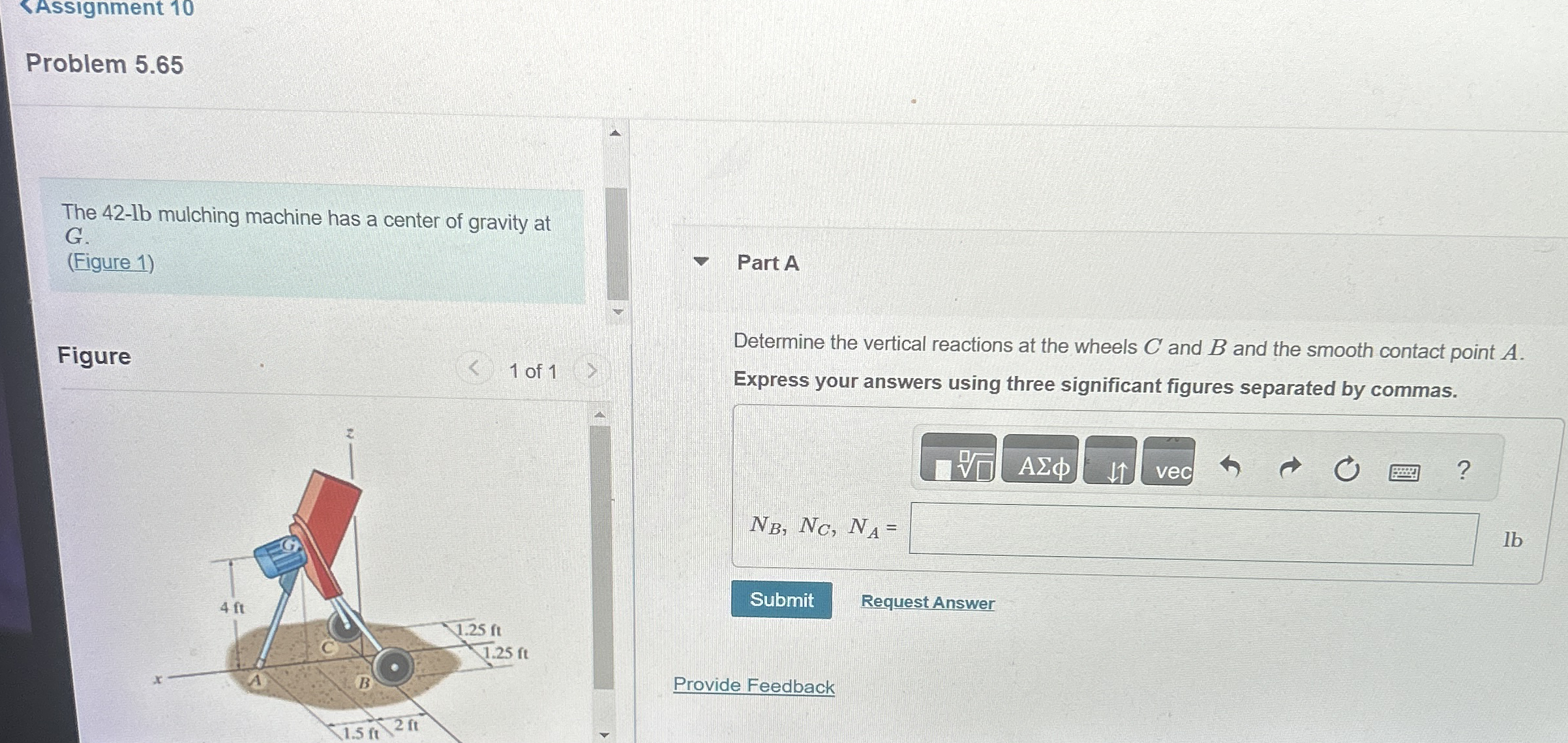 2 Assignment 1 0 Problem 5 . 6 5 The 4 2 - lb