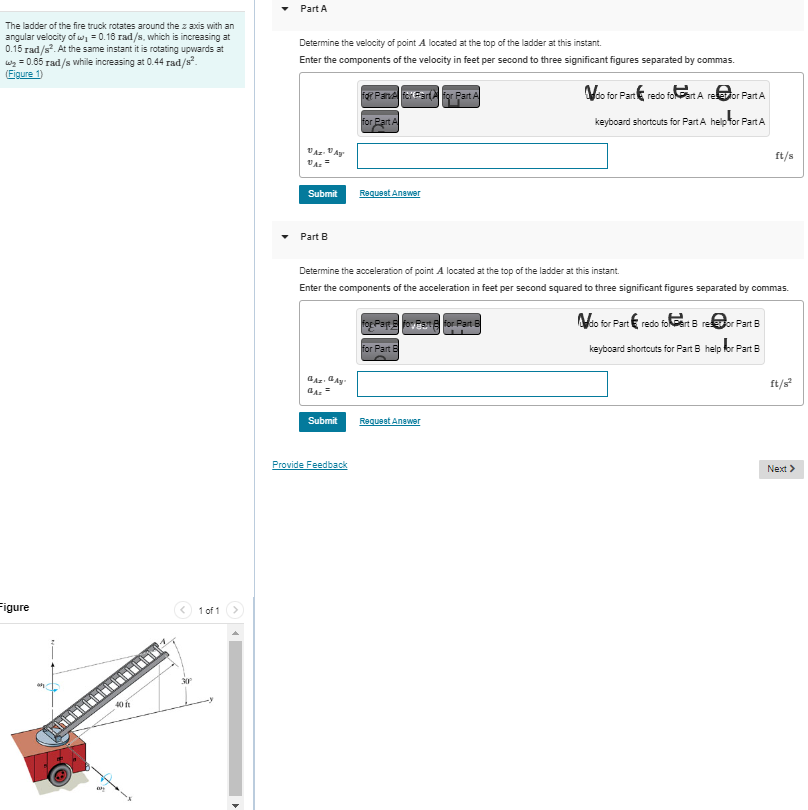 The ladder of the fire truck rotates around the z