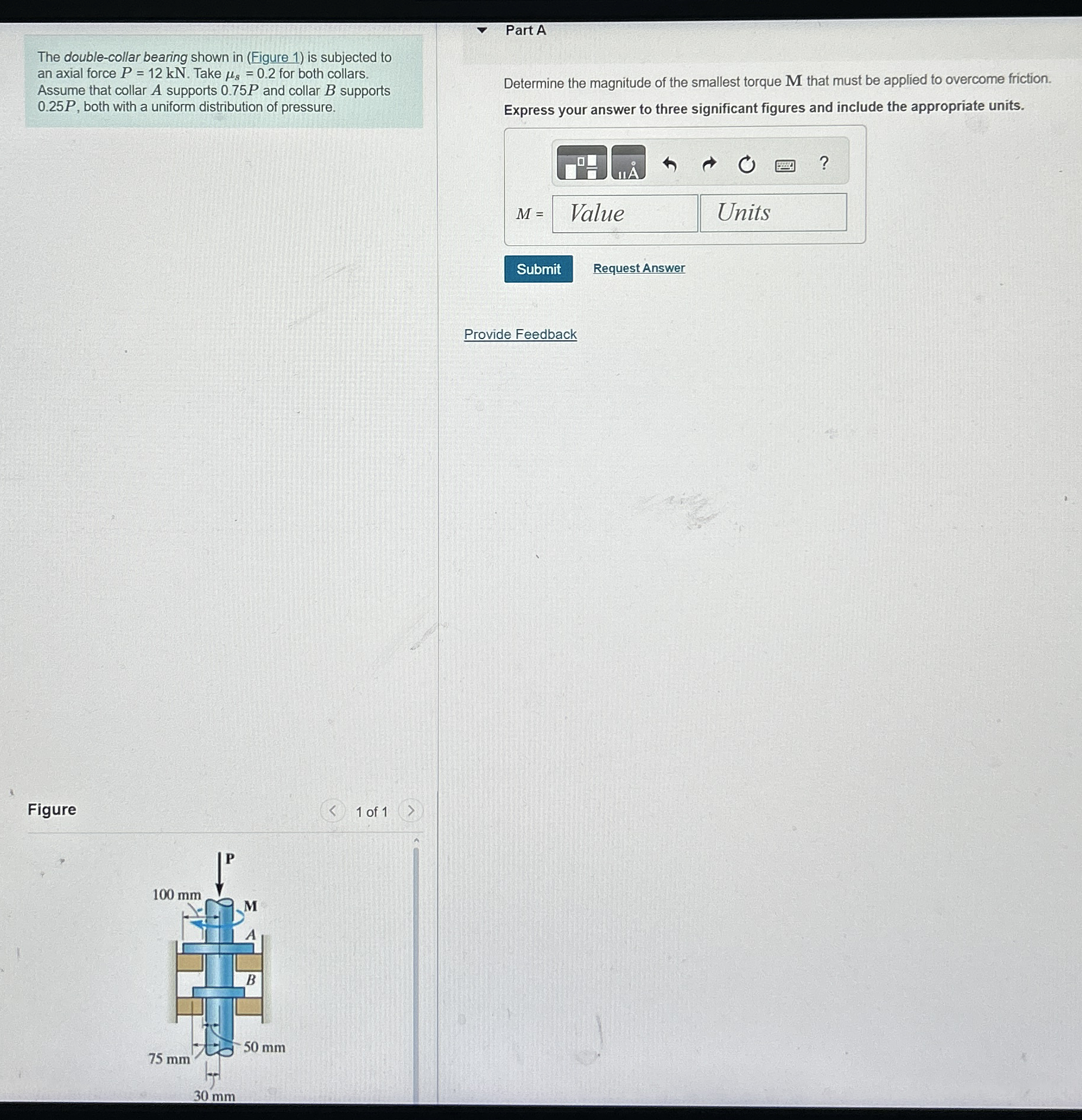 The double - collar bearing shown in ( Figure 1 )