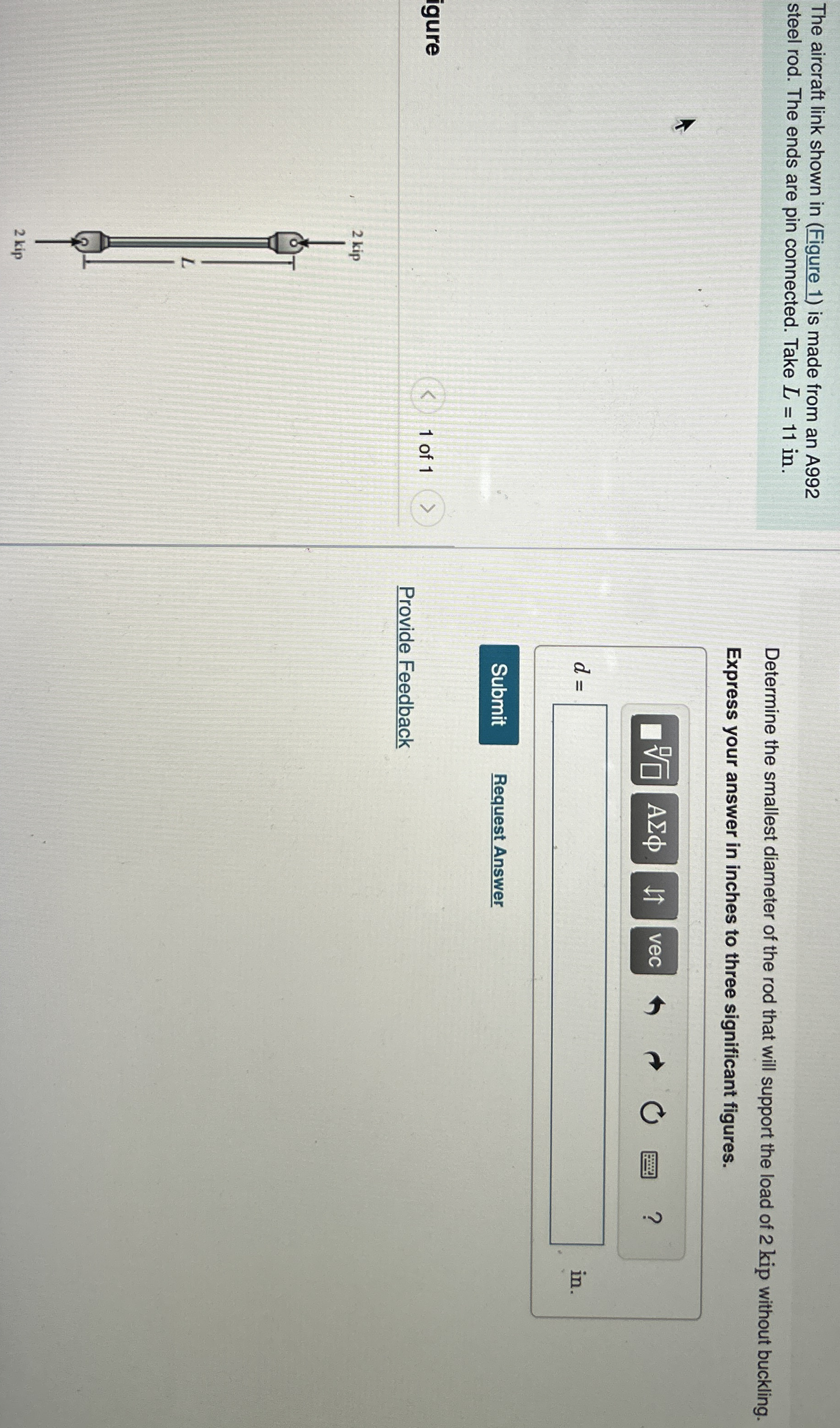 The aircraft link shown in ( Figure 1 ) is made