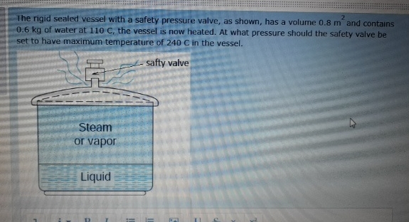 The rigid sealed vessel with a safety pressure