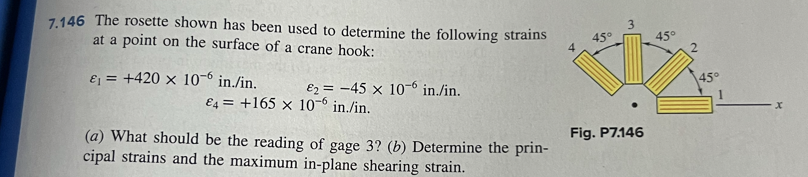 7 . 1 4 6 The rosette shown has been used to