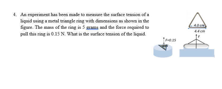 4 . An experiment has been made to measure the