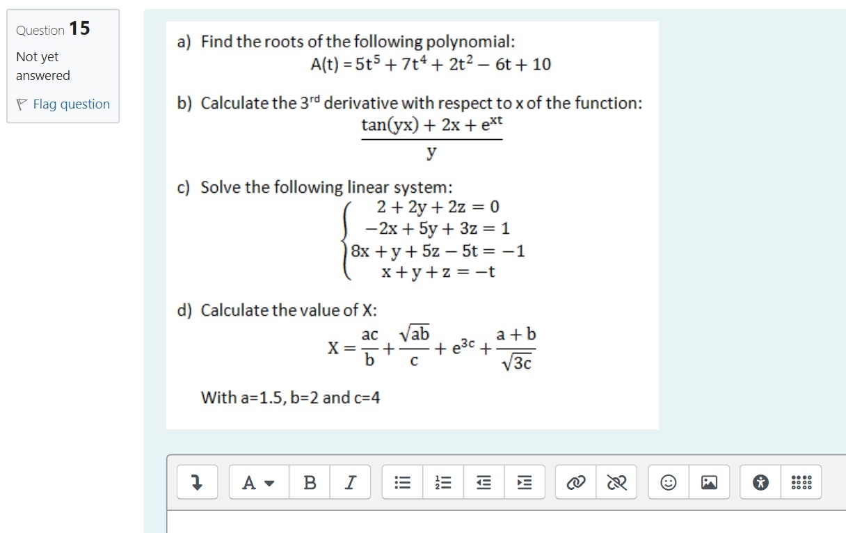 solve the matlab cource question and write it for