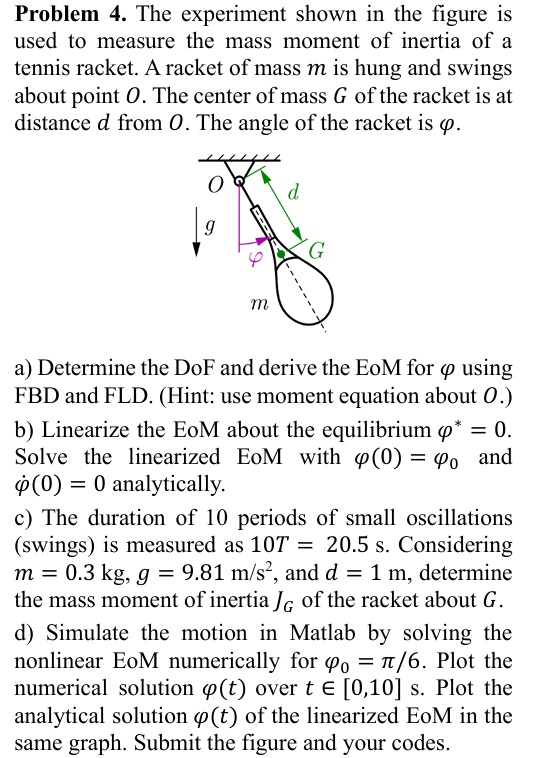 Problem 4 . The experiment shown in the figure is