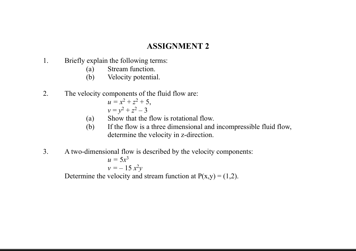 ( a ) Stream function. ( b ) Velocity potential.