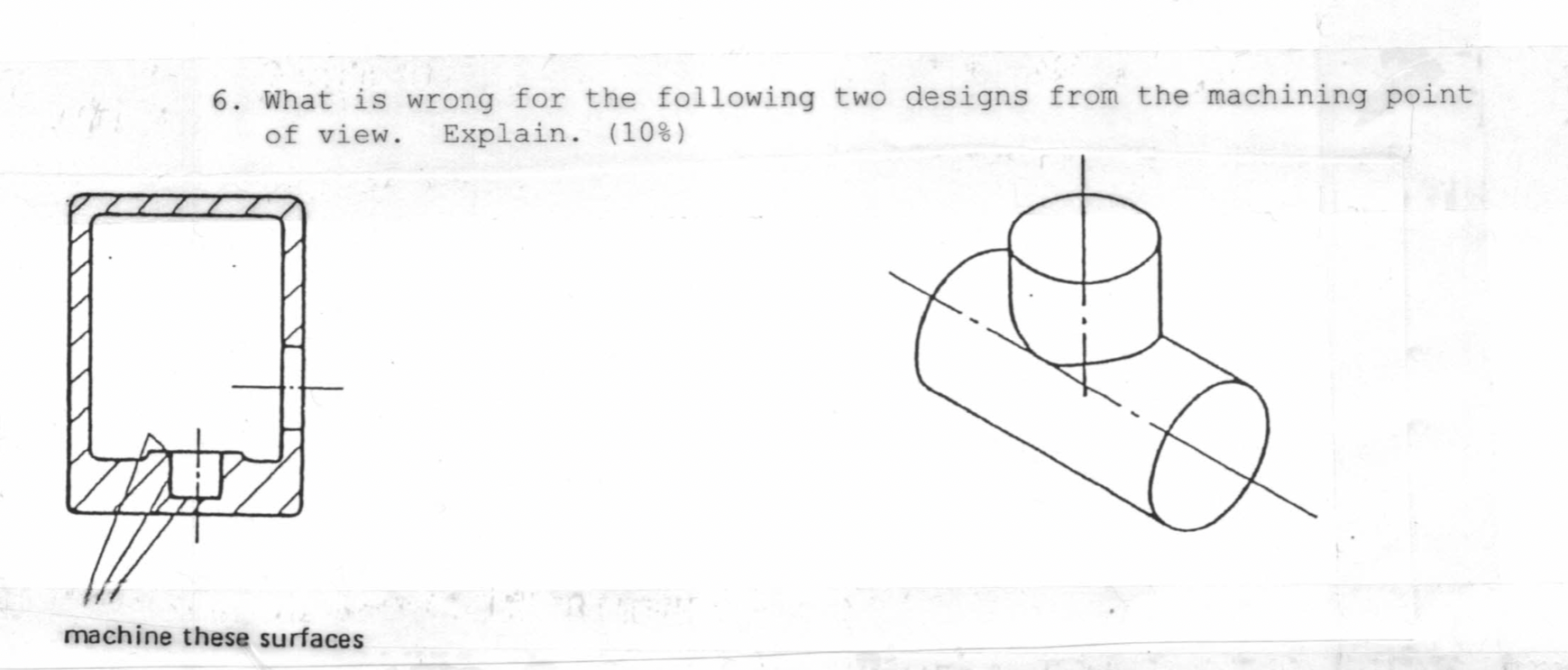6 . What is wrong for the following two designs