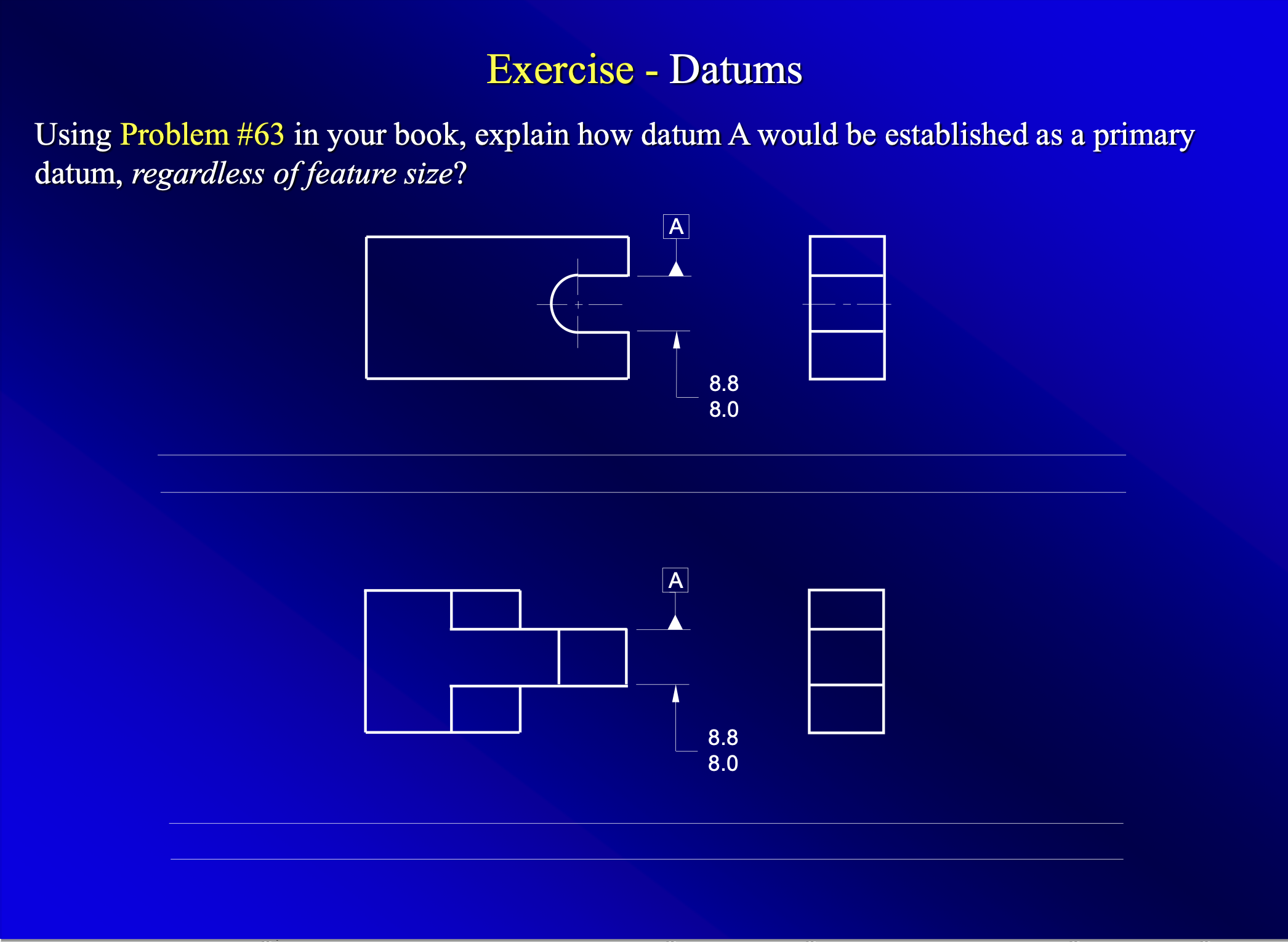 Exercise - Datums Using Problem \ # 6 3 in your