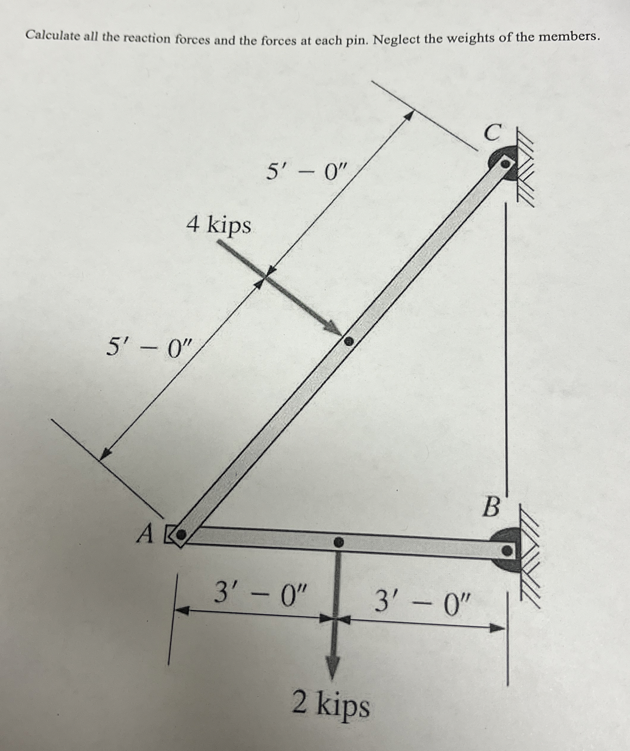 5 . 3 3 Calculate all the reaction forces and the