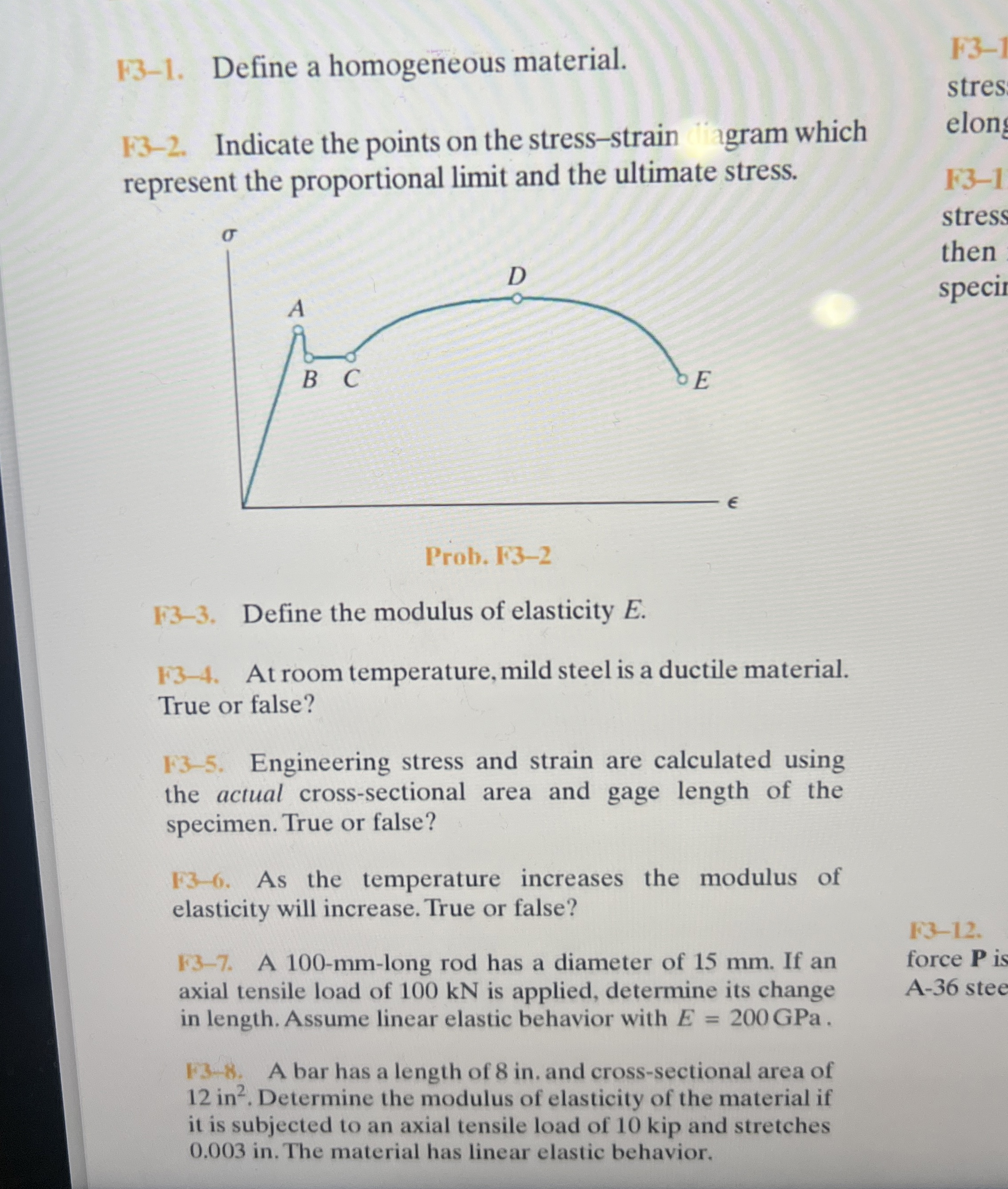 1 3 - 1 . Define a homogeneous material. 1 3 - 2