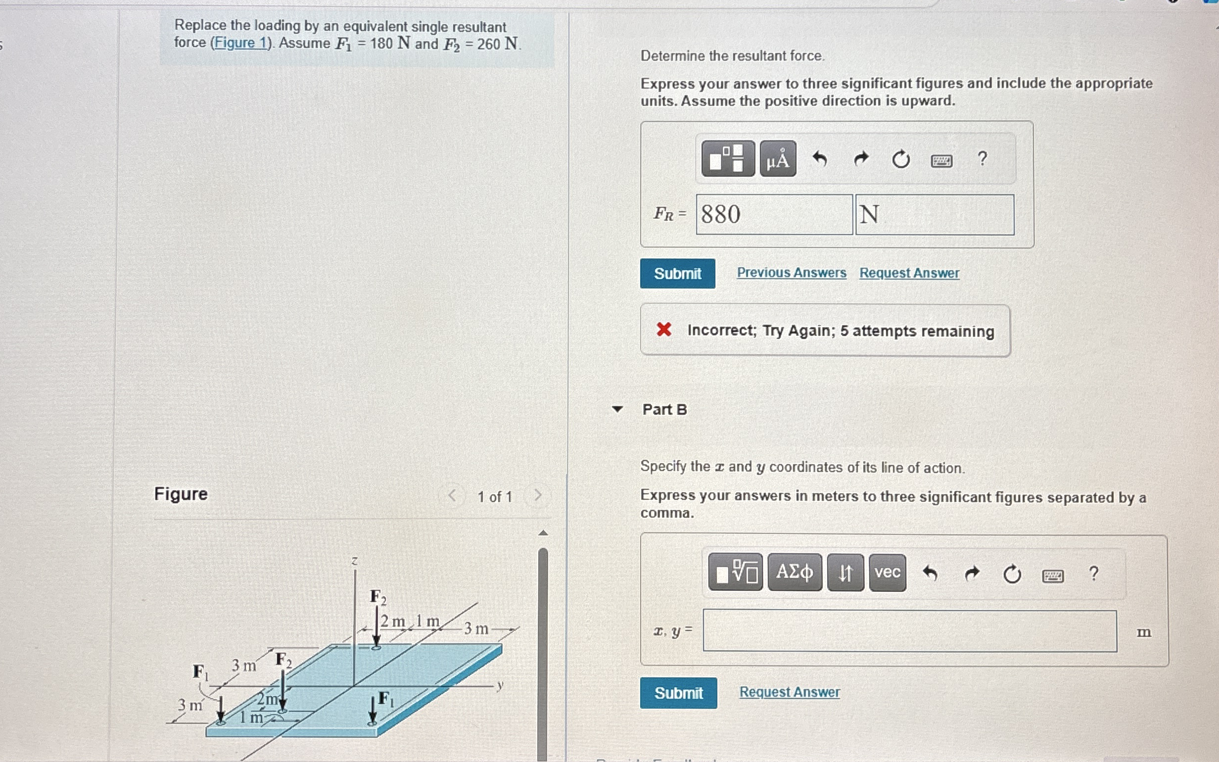 Replace the loading by an equivalent single