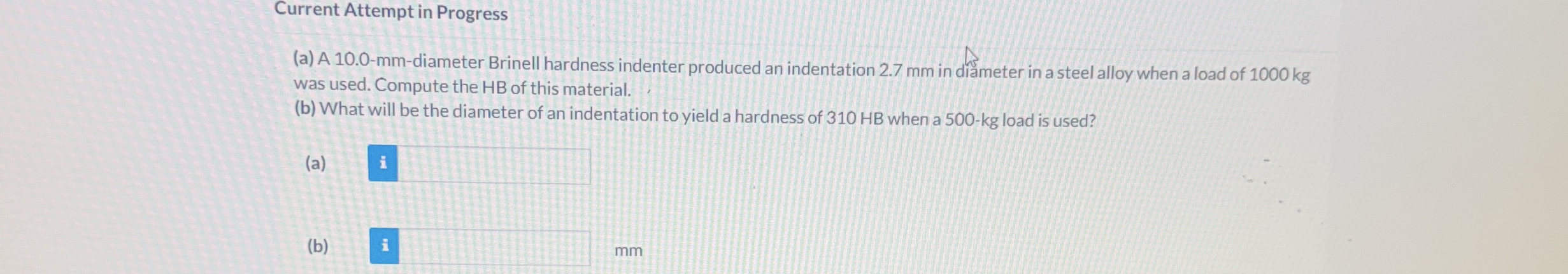 Current Attempt in Progress ( a ) A 1 0 . 0 - mm