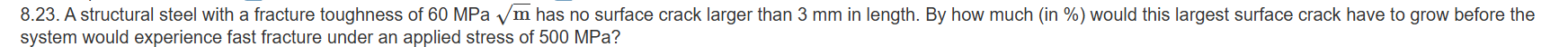 8 . 2 3 . A structural steel with a fracture