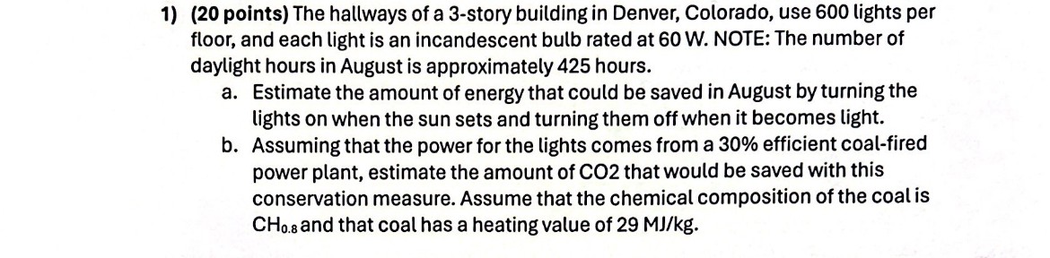 1 ) ( 2 0 points ) The hallways of a 3 - story