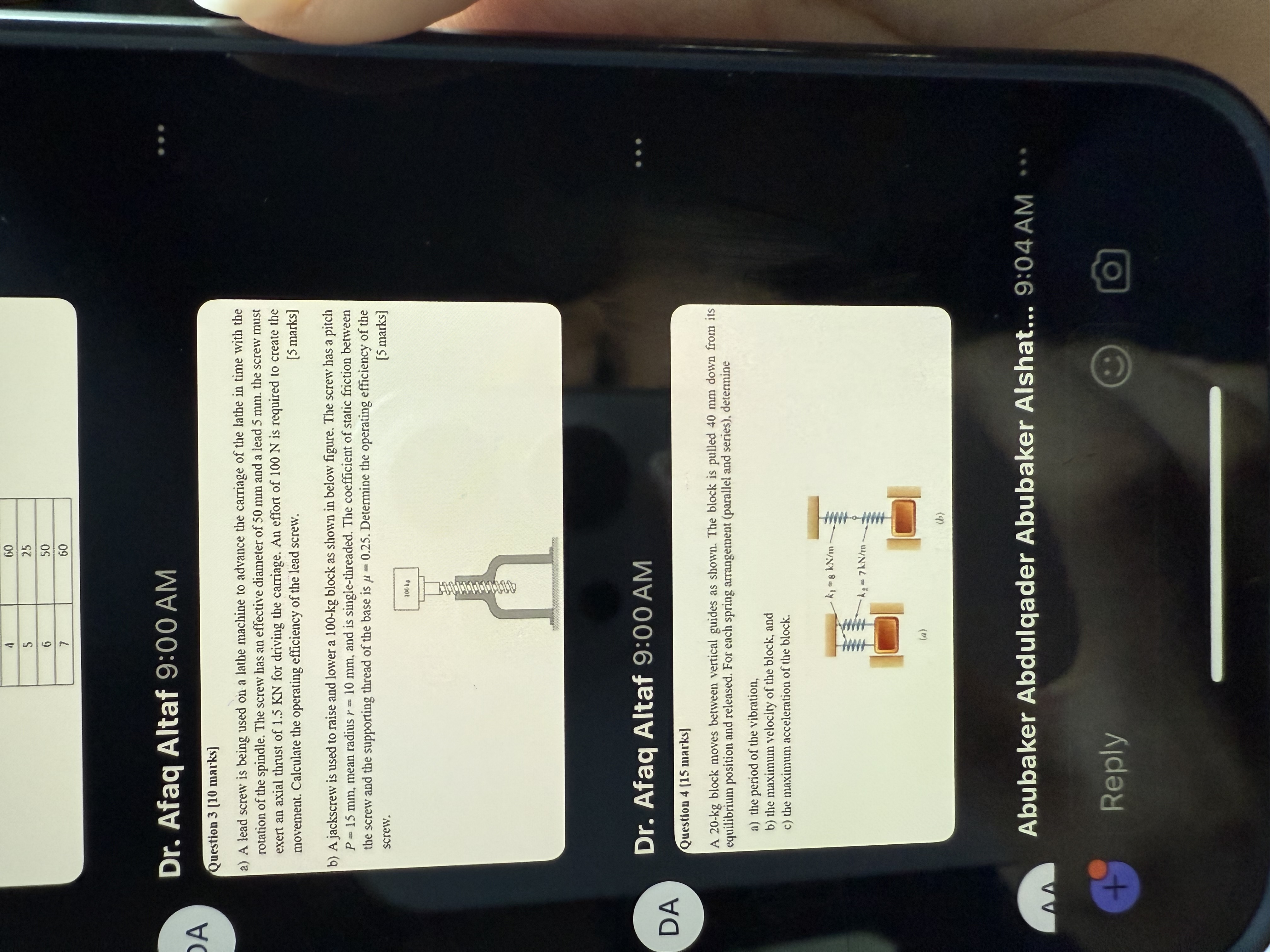 Dr . Afaq Altaf 9 : 0 0 AM Question 3 [ 1 0 marks