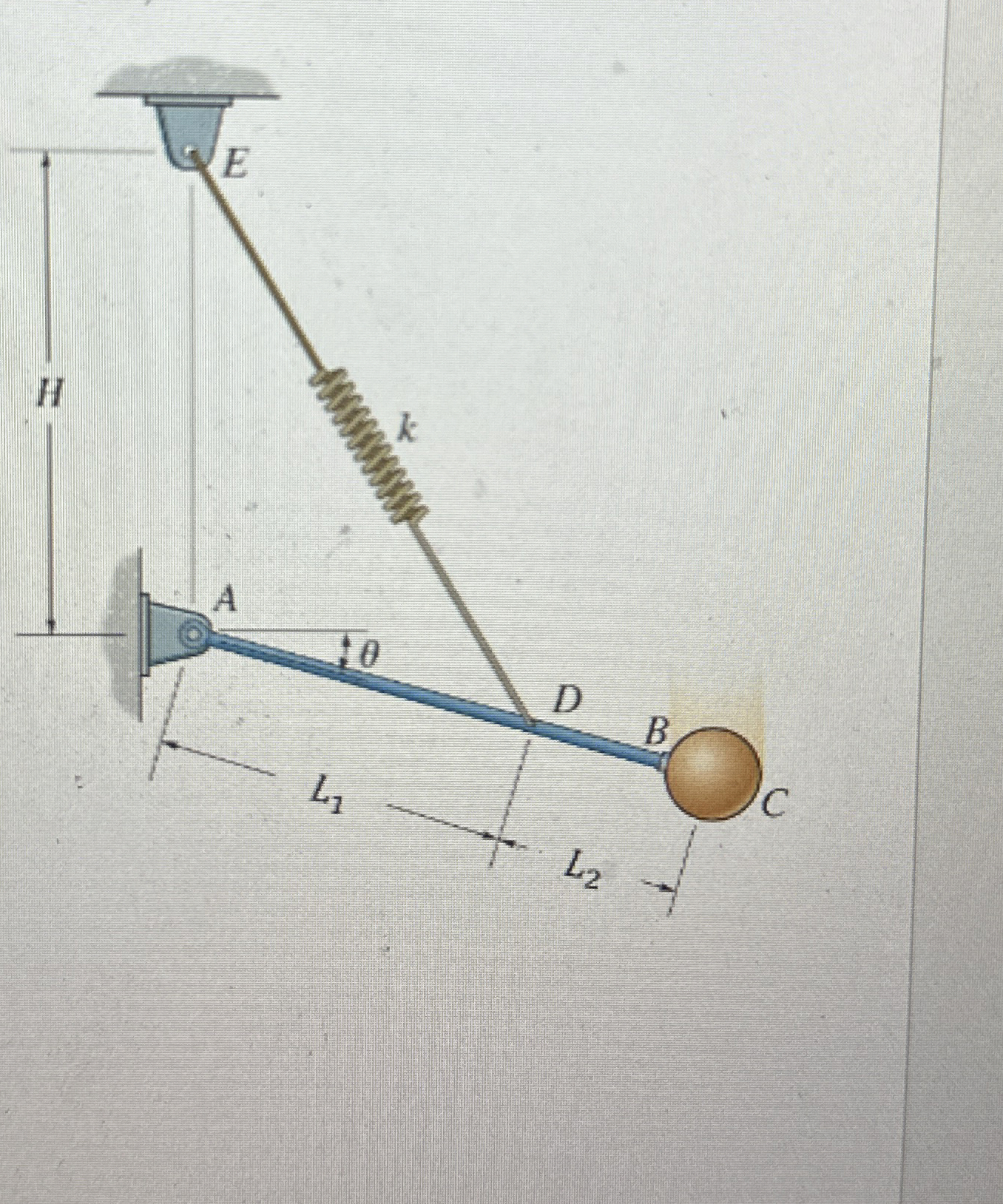 1 2 - k g sphere C is released from rest when = 0