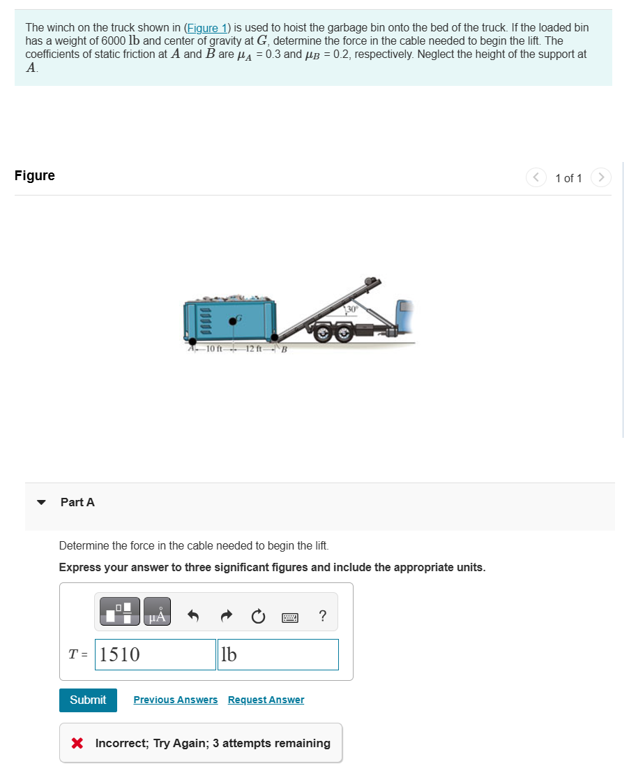 The winch on the truck shown in ( Figure 1 ) is