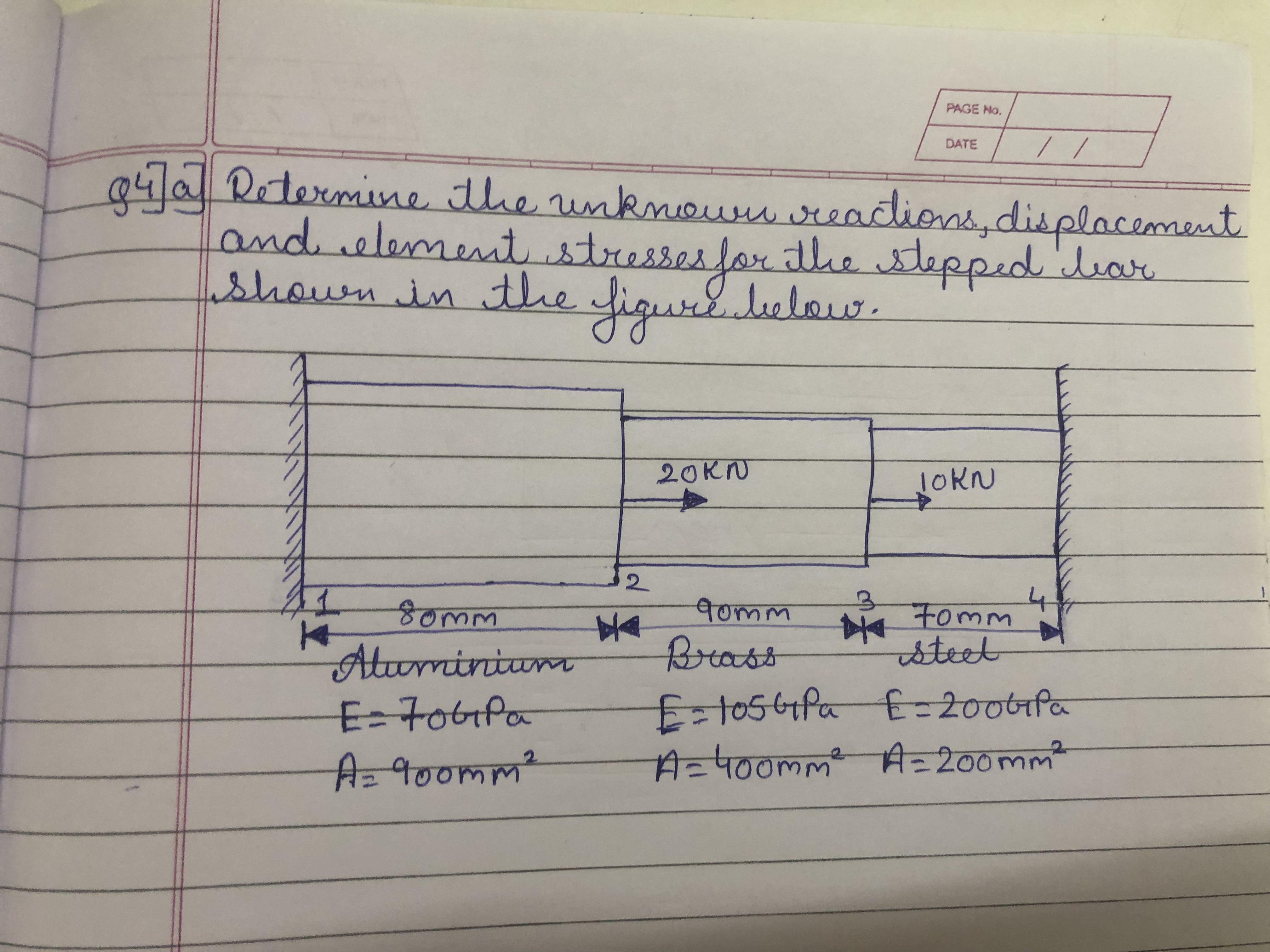 Q 4 ] Retermine the unknourn reactions,