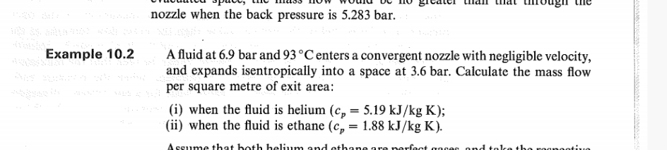 nozzle when the back pressure is 5 . 2 8 3 bar.