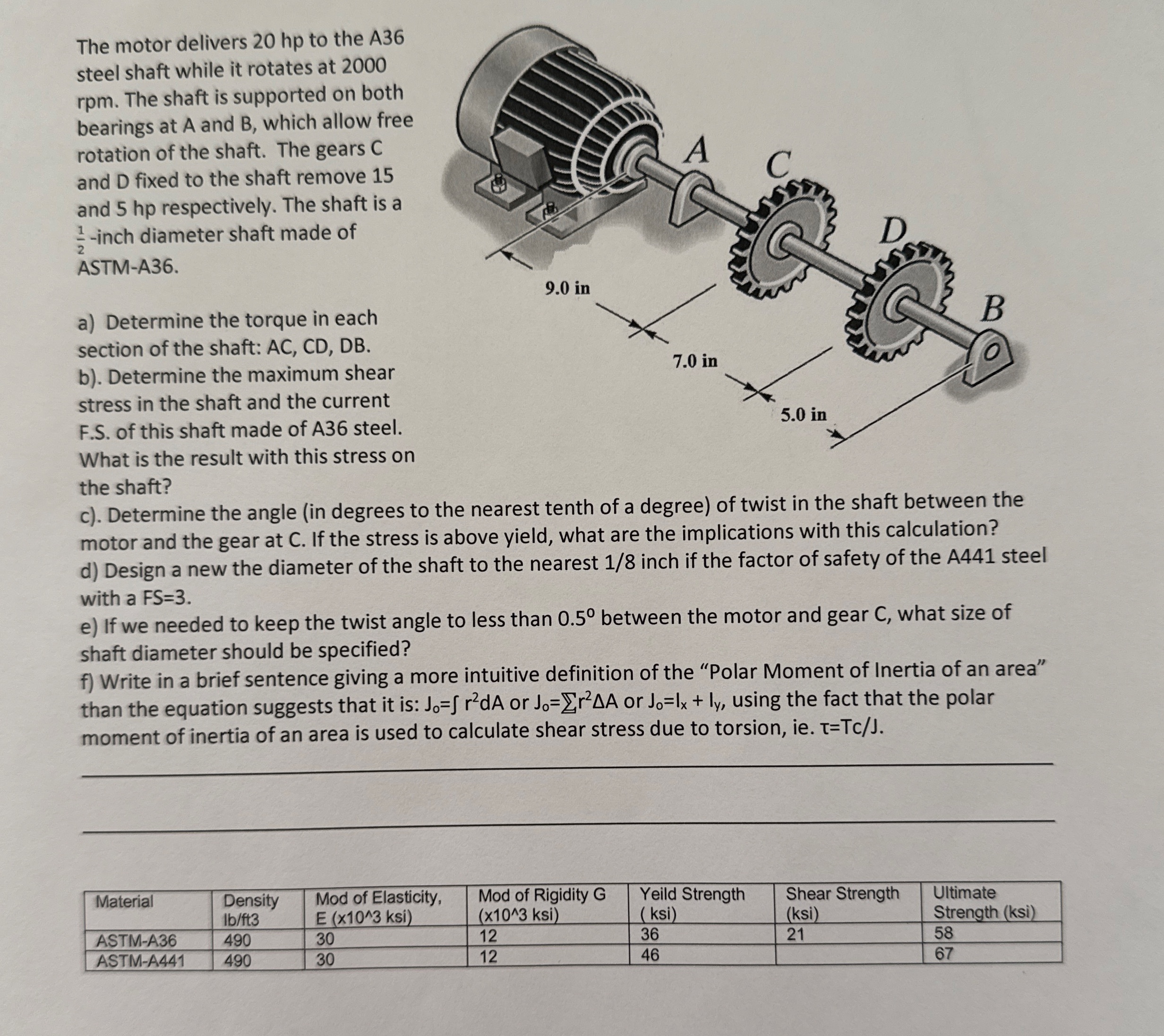 Please show how to solve each part of the question