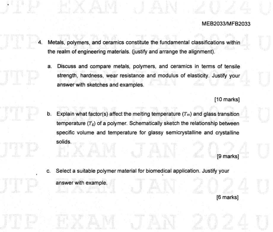 MEB 2 0 3 3 / MFB 2 0 3 3 4 . Metals, polymers,