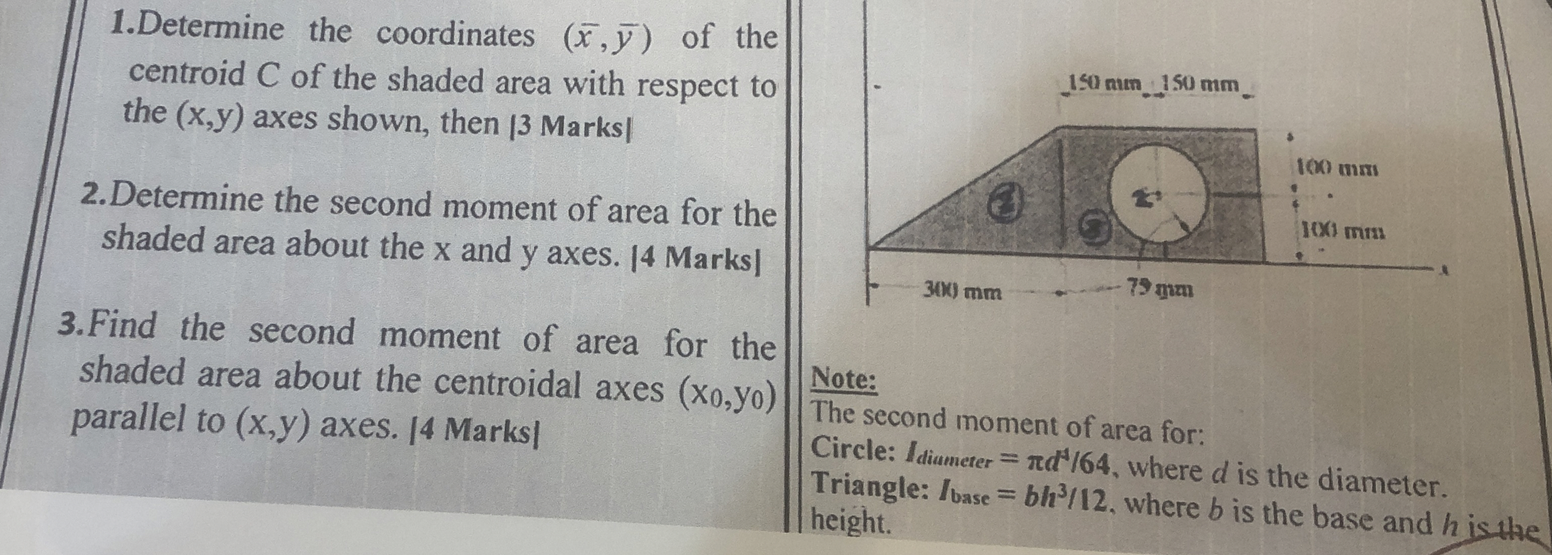 Determine the coordinates ( x , y ) of the