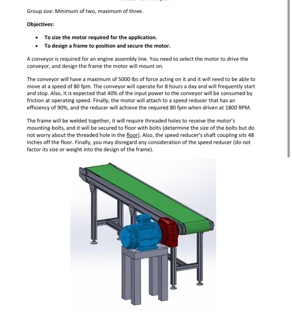 Group size: Minimum of two, maximum of three.