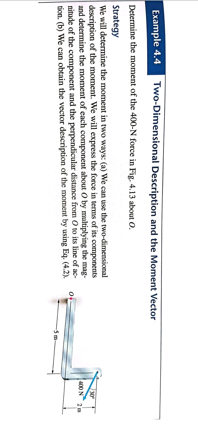 Two - Dimensional Description and the Moment