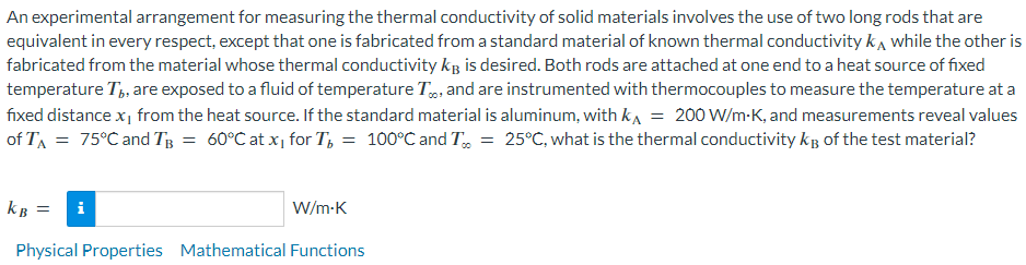 An experimental arrangement for measuring the